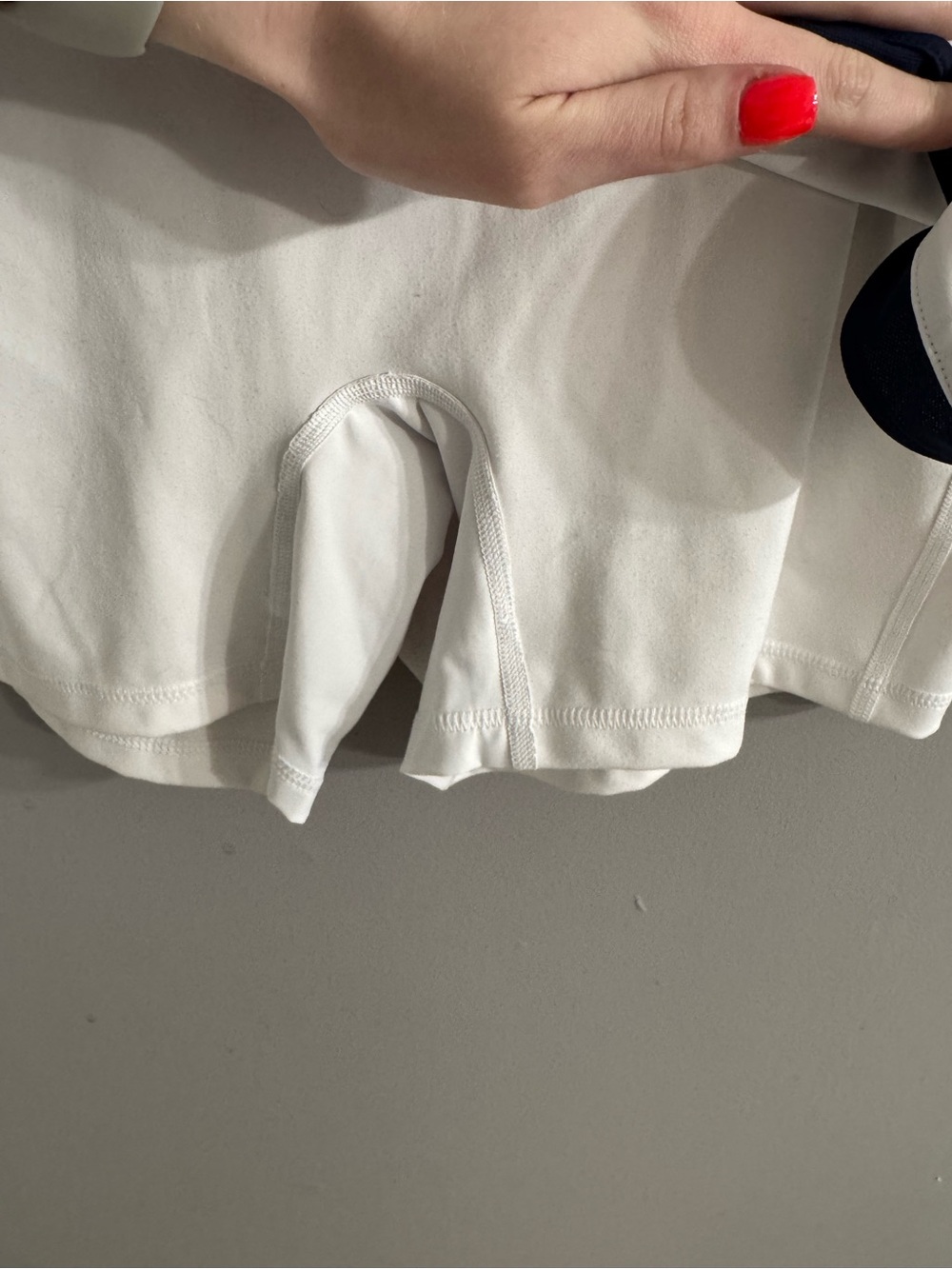Peter Millar White Tennis Skort with Navy Trim - Picture 7 of 8